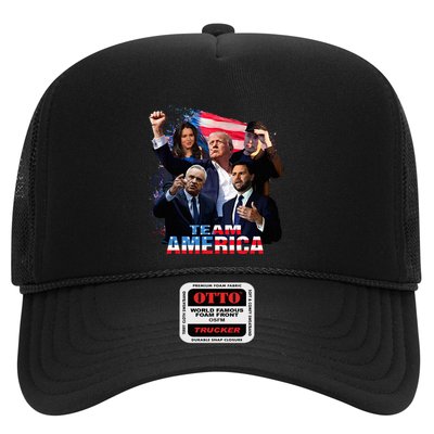 Team America Trump 45 47 Vance Kennedy Gabbard Trucker Hat