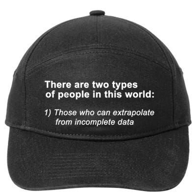 There Are Two Types Of People In This World Gift 7-Panel Snapback Hat