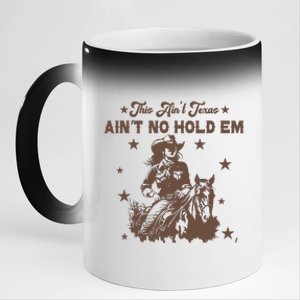 This AinT Texas AinT No Hold Em 11oz Black Color Changing Mug