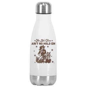 This AinT Texas AinT No Hold Em Stainless Steel Insulated Water Bottle