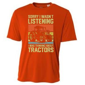 Thinking About Tractors Lover Farmer Cooling Performance Crew T-Shirt