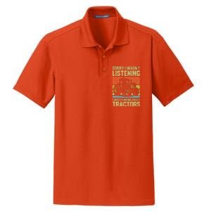 Thinking About Tractors Lover Farmer Dry Zone Grid Polo