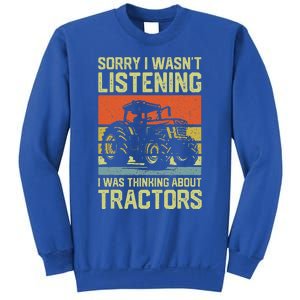 Thinking About Tractors Lover Farmer Sweatshirt