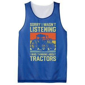 Thinking About Tractors Lover Farmer Mesh Reversible Basketball Jersey Tank