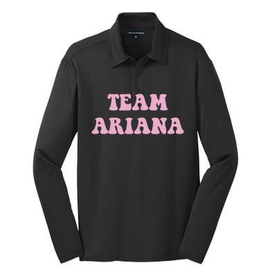 Team Ariana Silk Touch Performance Long Sleeve Polo