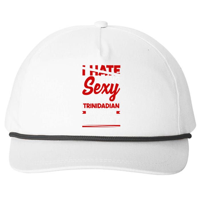 Trinidad and Tobago Flag Trinidadian Funny Quote Snapback Five-Panel Rope Hat