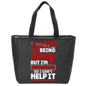 Trinidad and Tobago Flag Trinidadian Funny Quote Zip Tote Bag