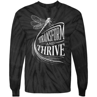 Transform And Thrive Dragonfly Renewal Tie-Dye Long Sleeve Shirt