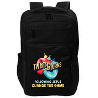 Twists And Turns VBS Follow Jesus Change The Games Impact Tech Backpack