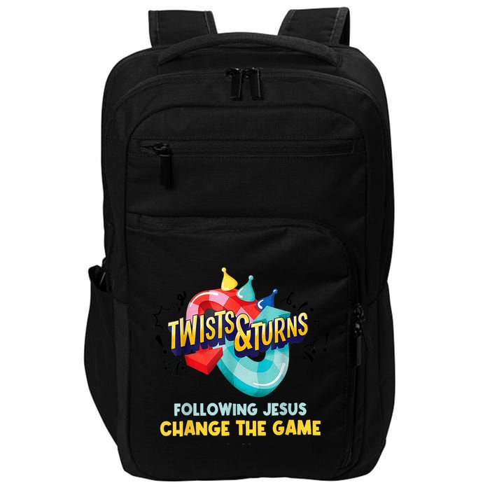 Twists And Turns VBS Follow Jesus Change The Games Impact Tech Backpack