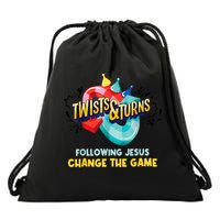 Twists And Turns VBS Follow Jesus Change The Games Drawstring Bag