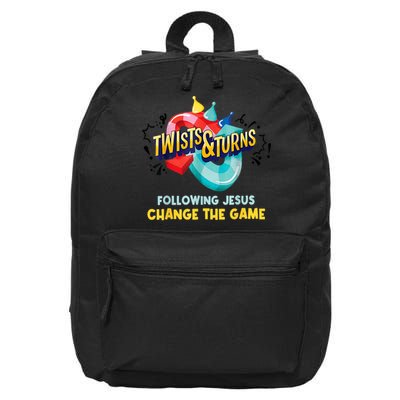 Twists And Turns VBS Follow Jesus Change The Games 16 in Basic Backpack