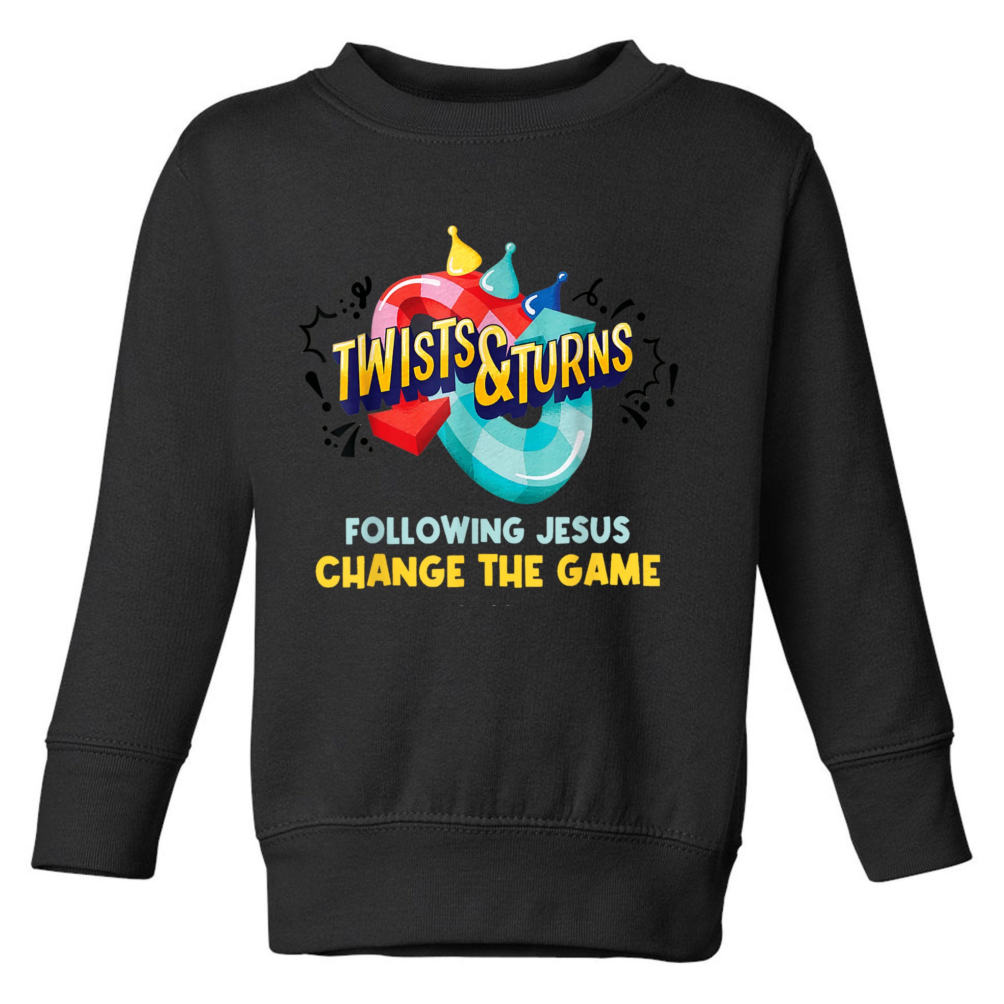 Twists And Turns VBS Follow Jesus Change The Games Toddler Sweatshirt