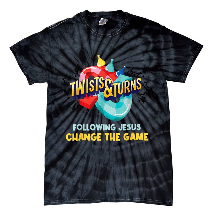 Twists And Turns VBS Follow Jesus Change The Games Tie-Dye T-Shirt