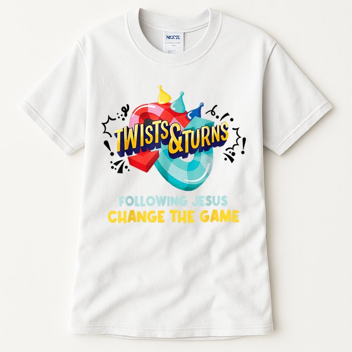 Twists And Turns VBS Follow Jesus Change The Games Tall T-Shirt
