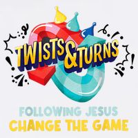 Twists And Turns VBS Follow Jesus Change The Games Flat Bill Trucker Hat