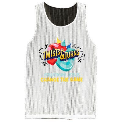 Twists And Turns VBS Follow Jesus Change The Games Mesh Reversible Basketball Jersey Tank