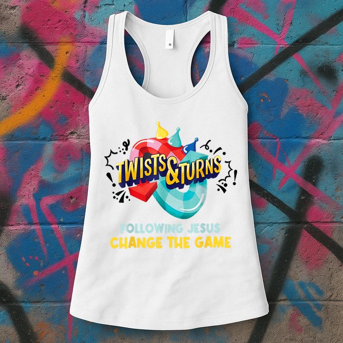 Twists And Turns VBS Follow Jesus Change The Games Womens Tank Top