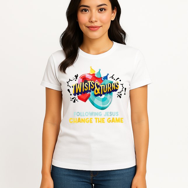 Twists And Turns VBS Follow Jesus Change The Games Womens T-Shirt