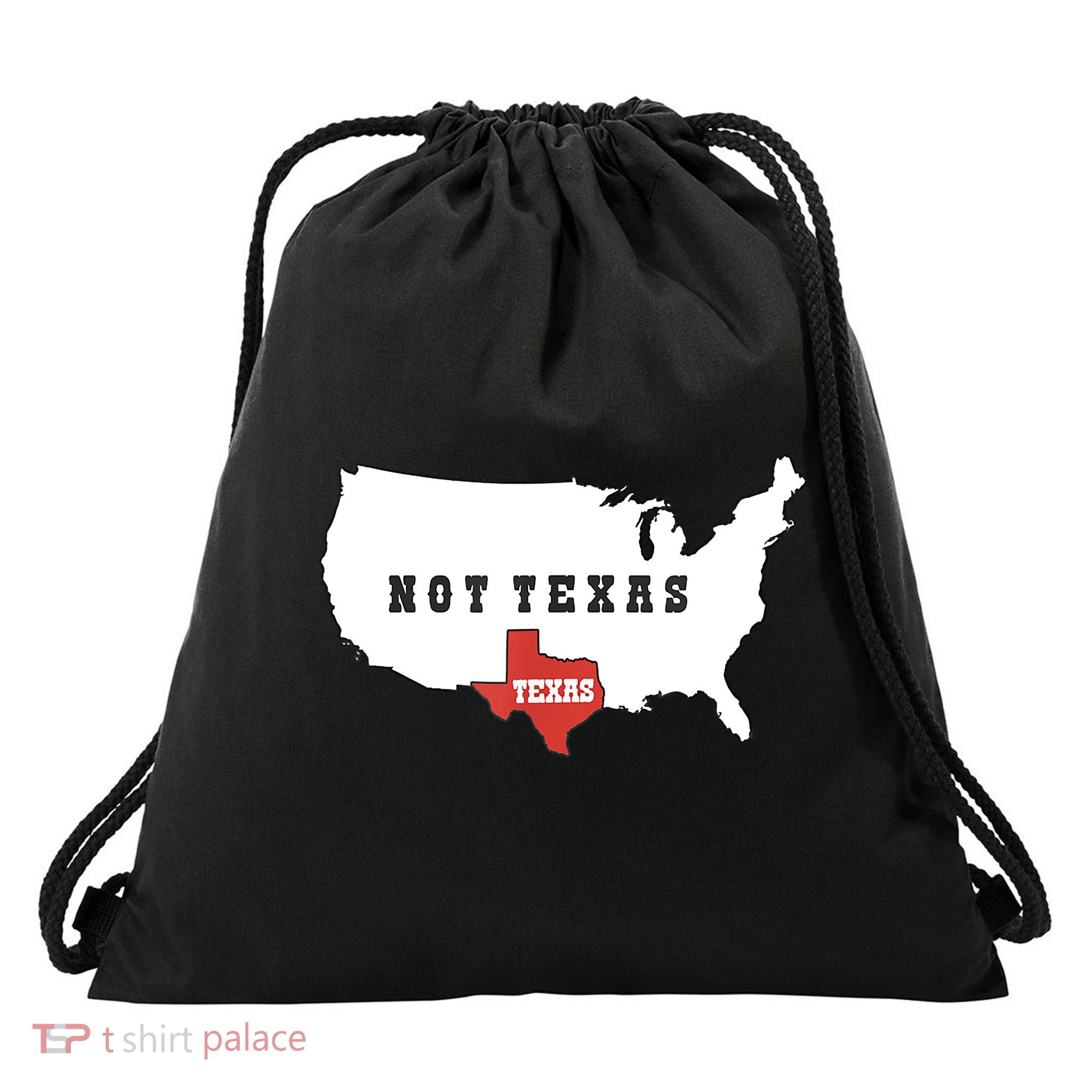 Texas And The Quote No Texas Drawstring Bag