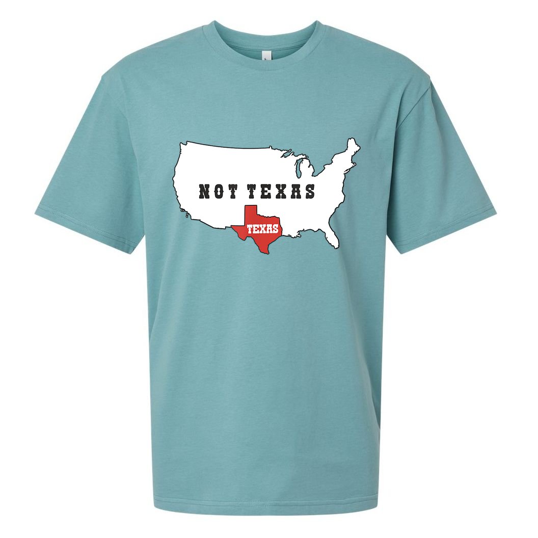 Texas And The Quote No Texas Sueded Cloud Jersey T-Shirt