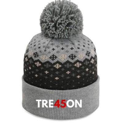 TRE45ON Anti Trump Treason 45 The Baniff Cuffed Pom Beanie