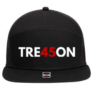 TRE45ON Anti Trump Treason 45 7 Panel Mesh Trucker Snapback Hat