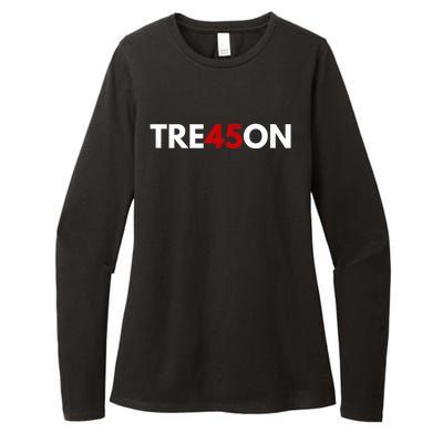 TRE45ON Anti Trump Treason 45 Womens CVC Long Sleeve Shirt