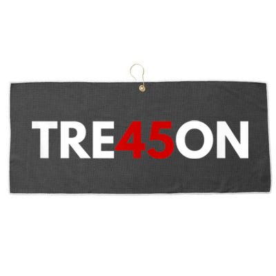 TRE45ON Anti Trump Treason 45 Large Microfiber Waffle Golf Towel