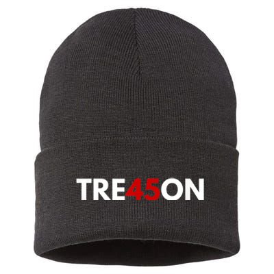 TRE45ON Anti Trump Treason 45 Sustainable Knit Beanie