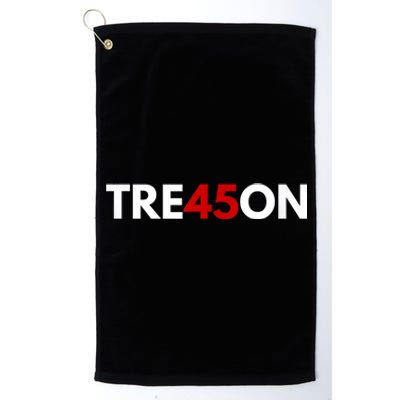 TRE45ON Anti Trump Treason 45 Platinum Collection Golf Towel