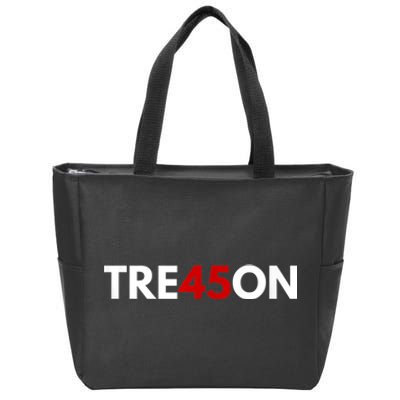 TRE45ON Anti Trump Treason 45 Zip Tote Bag