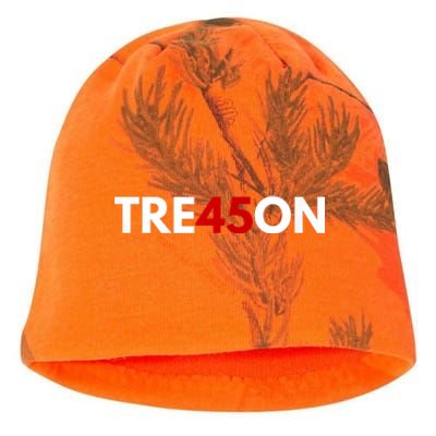 TRE45ON Anti Trump Treason 45 Kati - Camo Knit Beanie