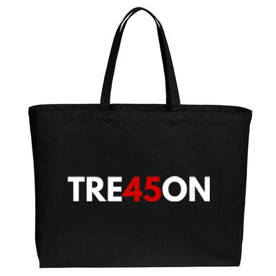 TRE45ON Anti Trump Treason 45 Cotton Canvas Jumbo Tote