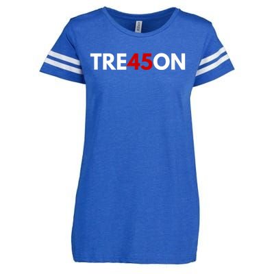 TRE45ON Anti Trump Treason 45 Enza Ladies Jersey Football T-Shirt