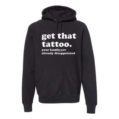 Tattoo Artist Tattoo Lover Tattooist Funny Saying Premium Hoodie