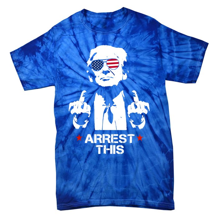 Trump Arrest This Funny Trump 2024 Convicted Felon Gift Tie-Dye T-Shirt