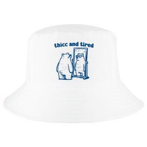 Thicc And Tired Bear Cool Comfort Performance Bucket Hat