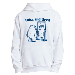 Thicc And Tired Bear Urban Pullover Hoodie