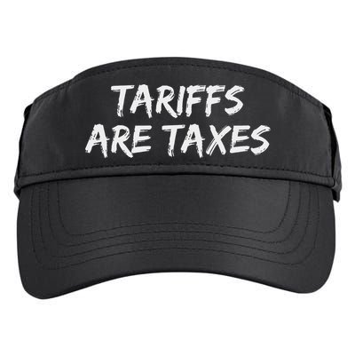 Tariffs Are Taxes Political View Against Tariffs Adult Drive Performance Visor