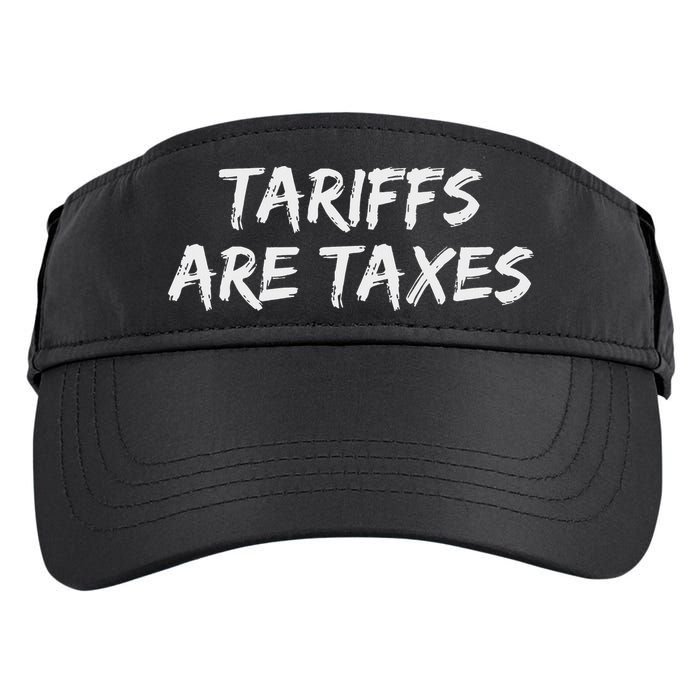 Tariffs Are Taxes Political View Against Tariffs Adult Drive Performance Visor