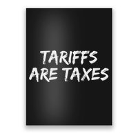 Tariffs Are Taxes Political View Against Tariffs Poster