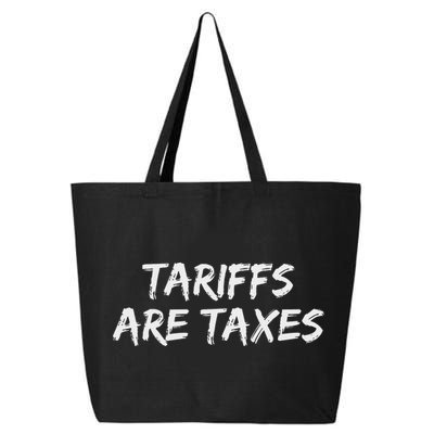 Tariffs Are Taxes Political View Against Tariffs 25L Jumbo Tote