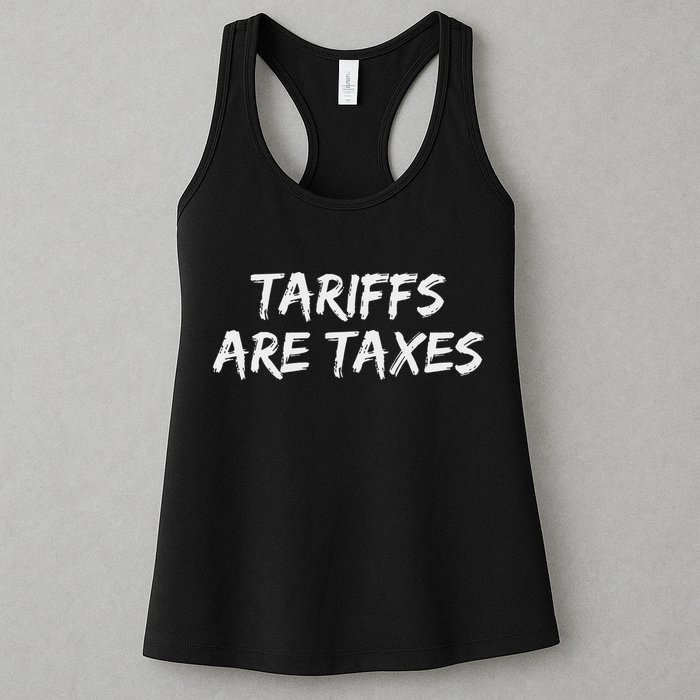 Tariffs Are Taxes Political View Against Tariffs Womens Tank Top