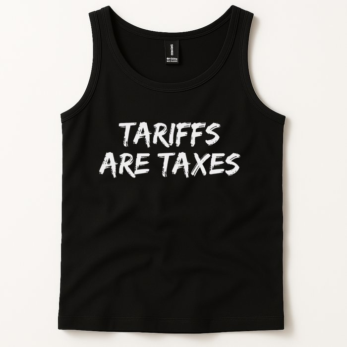 Tariffs Are Taxes Political View Against Tariffs Tank Top