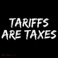 Tariffs Are Taxes Political View Against Tariffs Kids T-Shirt