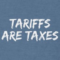 Tariffs Are Taxes Political View Against Tariffs Garment-Dyed Sweatshirt