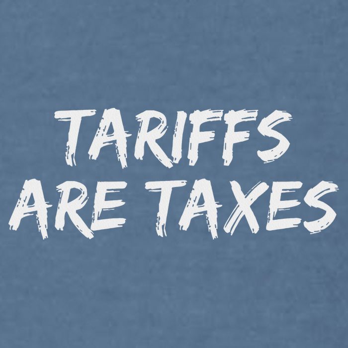 Tariffs Are Taxes Political View Against Tariffs Garment-Dyed Sweatshirt