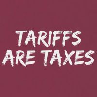 Tariffs Are Taxes Political View Against Tariffs 16oz Travel Tumbler