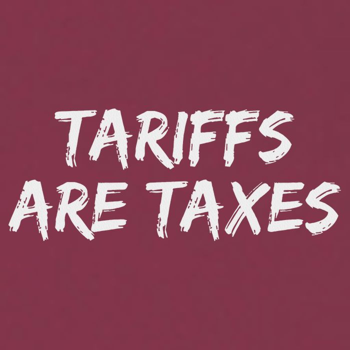 Tariffs Are Taxes Political View Against Tariffs 16oz Travel Tumbler